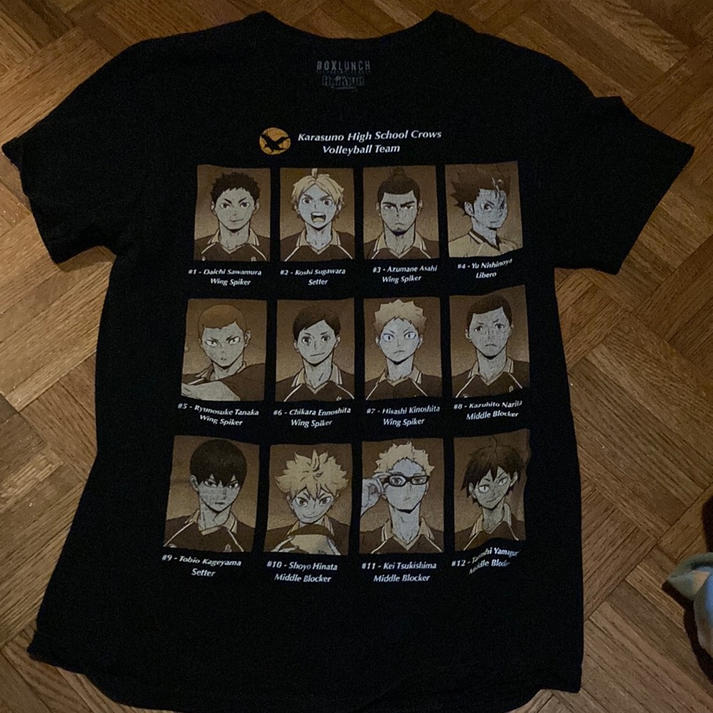 Haikyuu Karasuni High School Crows Volleyball Team Short Sleeve T-Shirt